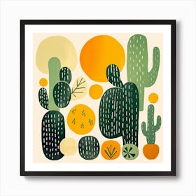 Cactus Illustration Art 83 Art Print