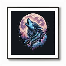 Howling Wolf Art Print