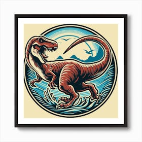 T-Rex Dinosaur T Rex Dino Art Print