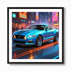 Ford Mustang Gt 12 Art Print