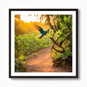 Macaw in Nature's Beauty Art Print