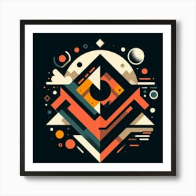 Geometric Abstract Painting Art Print