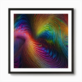 Tie-dye, mystical Art Print