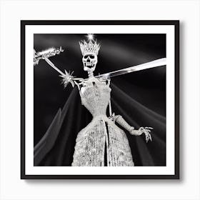 Skeleton Queen 8 Art Print