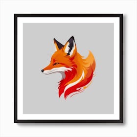 Fox Head 1 Art Print