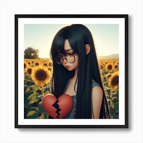 Broken Heart Art Print