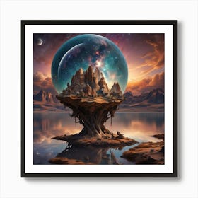 Sphere In Space Art Print