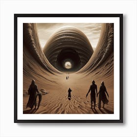 Dune Fan Art Sandworm Art Print