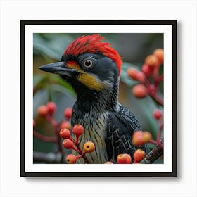 Red-Headed Woodpecker Art Print