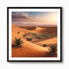 Sahara Desert Landscape 7 Art Print