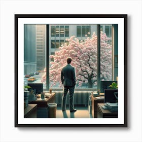 Man In The Window Art Print