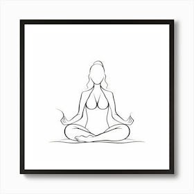 Meditating Woman 6 Art Print