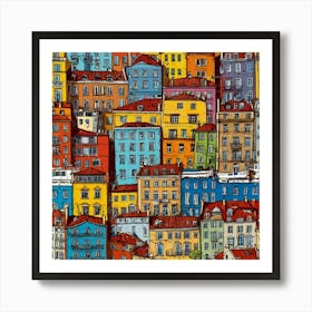 France Cityscape Art Print