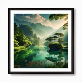 Landscape Wallpaper Art Print