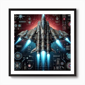 Spaceship 54 Art Print