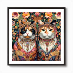 The Majestic Cats 5 Art Print