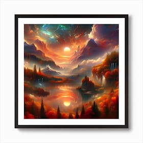 Landscape Painting Art Print