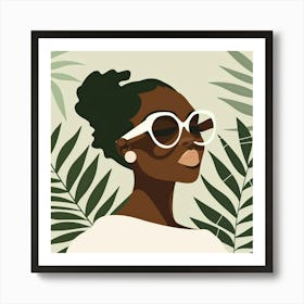 Portrait Of African American Woman 6 Art Print