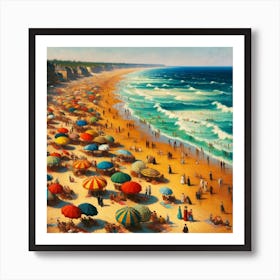 Day At The Beach 1 Art Print