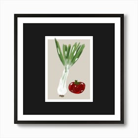 Spring salade Art Print