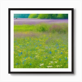 Wildflowers In The Meadow 5 Poster