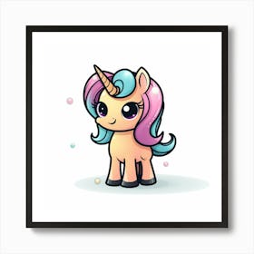 Cute Unicorn 386 Art Print