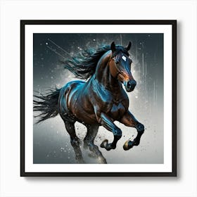 Horse Running 1 Art Print