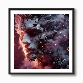 Man In A Fire Art Print