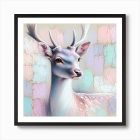 "Gentle Gaze" is an enchanting pastel portrait of a young deer, its innocent eyes conveying a sense of wonder and serenity. Set against a textured backdrop of soft pinks and blues, the artwork radiates a calming, whimsical charm. The subtle interplay of light and shadow across the deer's features highlights the delicate details, adding depth and warmth. This artwork is a beautiful addition to any space that seeks to inspire a sense of peace and the gentle side of nature's beauty. It's perfect for animal lovers, pastel art enthusiasts, or anyone looking to infuse their surroundings with a touch of gentle grace. Art Print