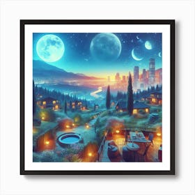 Night In The City Art Print