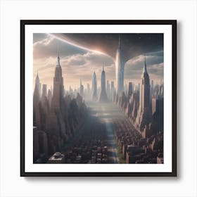 Alien City 1 Art Print