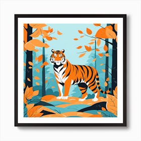 Tiger In The Forest 2 Art Print