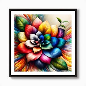 Colorful Flower 1 Art Print