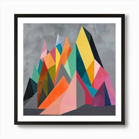 Abstract Mountains 5 Art Print