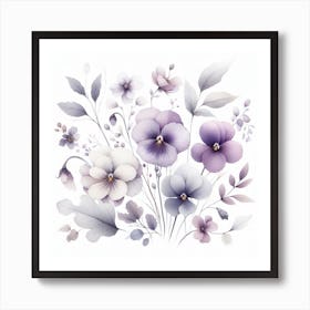 Violets Art Print