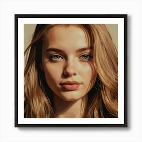 Portrait Of A Young Woman 3 Art Print
