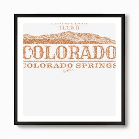 Jcombs Colorado Springs, Co With Pikes Peak Art Print