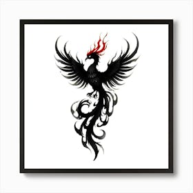 Phoenix Tattoo Art Print