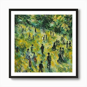 People In The Park Art Print