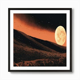 Moon In The Sky 1 Art Print