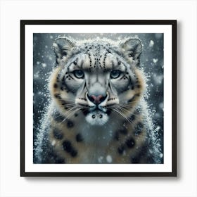 Snow Leopard 18 Art Print