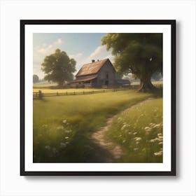 Barn In The Countryside 7 Art Print