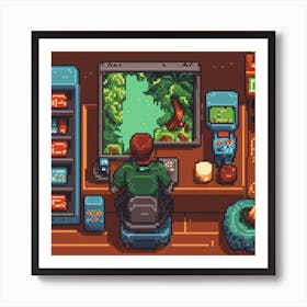 Pixel Art 27 Art Print