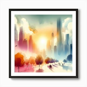 Cityscape 20 Art Print