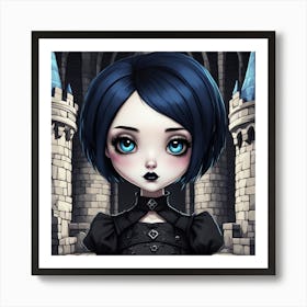 Goth chibi of the Castle Art Print