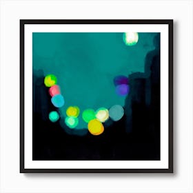 City Lights At Night Art Print