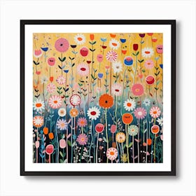 Flower Garden Art Print