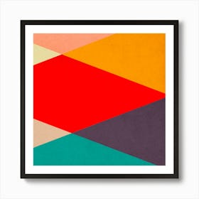 Geometric and colorful 17 Art Print