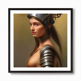 Robot Girl 7 Art Print