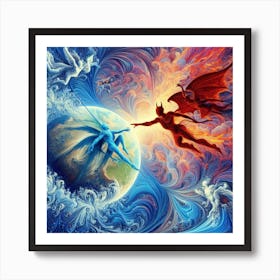 Angels And Demons Art Print